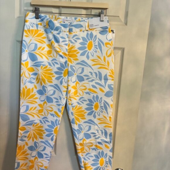 Liz Claiborne Floral Ankle Length Pants - NWT - Picture 1 of 11